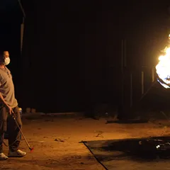 Installation view: Fireworks (Fans) (8)