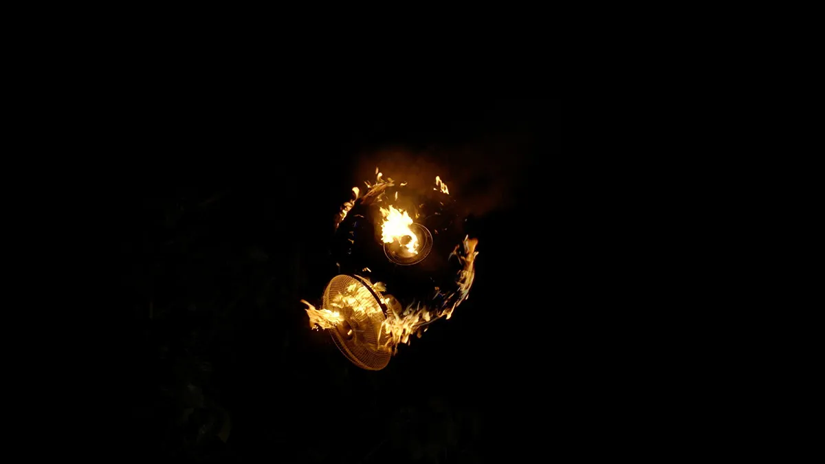Installation view: Fireworks (Fans) (20)